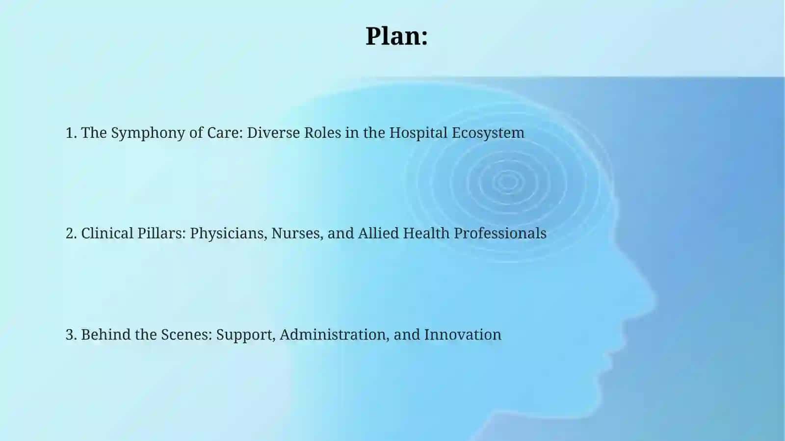Explore the roles in a hospital times 2