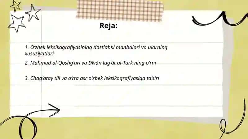 Oʻzbek leksikografiyasining ilk va oʻrta asrlar davri 2