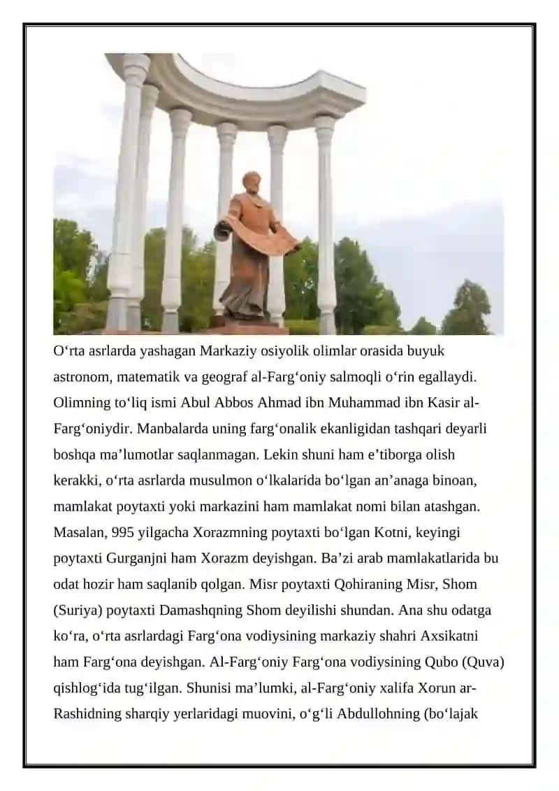 AHMAD AL-FARG‘ONIY HAYOTI VA IJODI 2