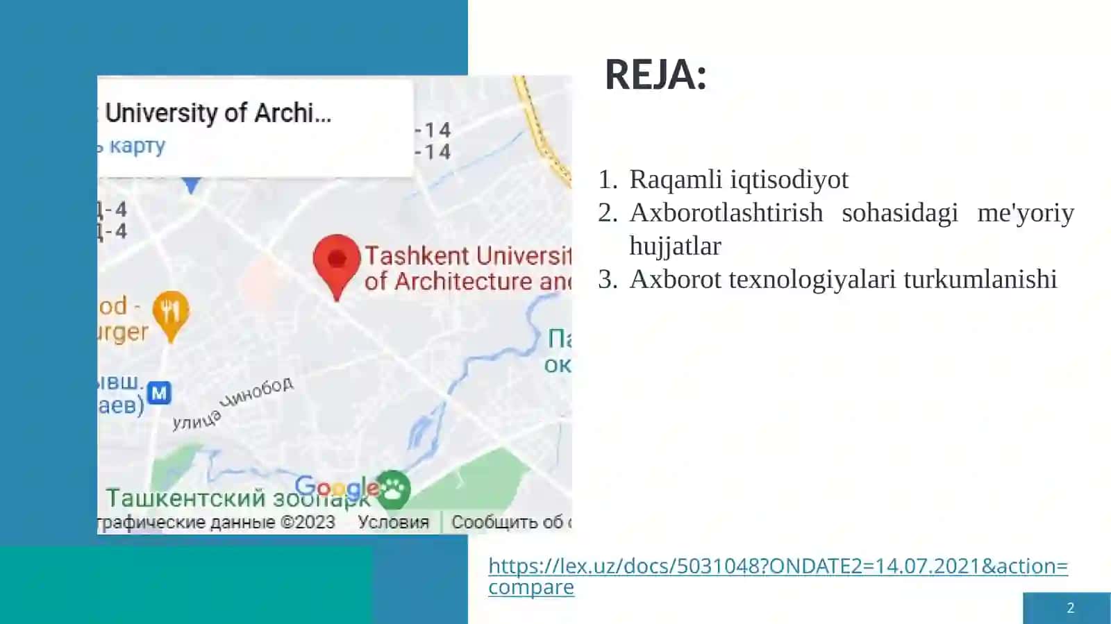 Axborot texnologiyalari turkumlanishi 2