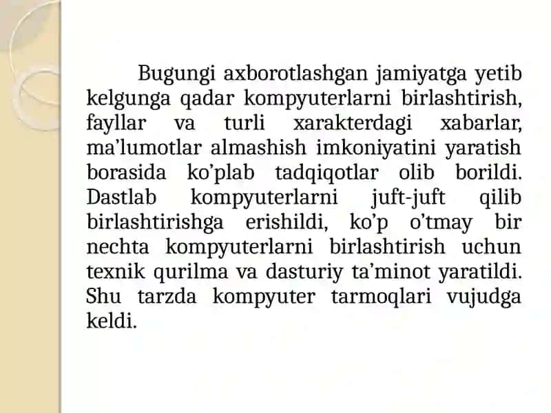 Kompyuter tarmoqlari 2