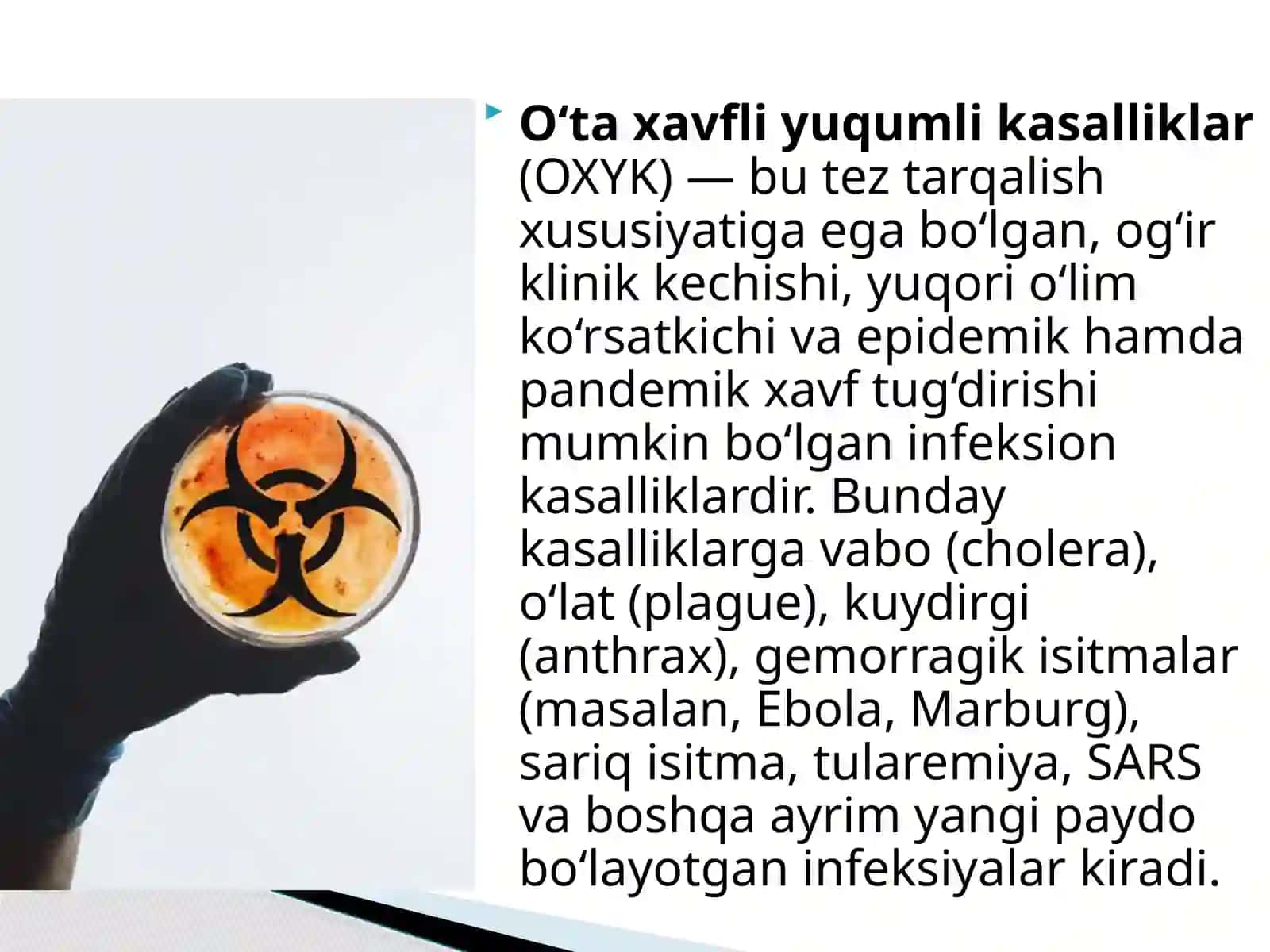 O'ta xavfli yuqumli kasalliklarda shaxsiy profilaktika 2