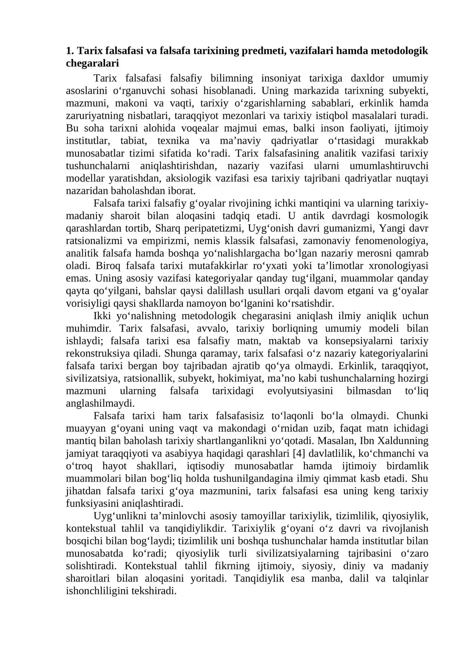 TARIX FALSAFASI VA FALSAFA TARIXI UYG‘UNLIGI 2