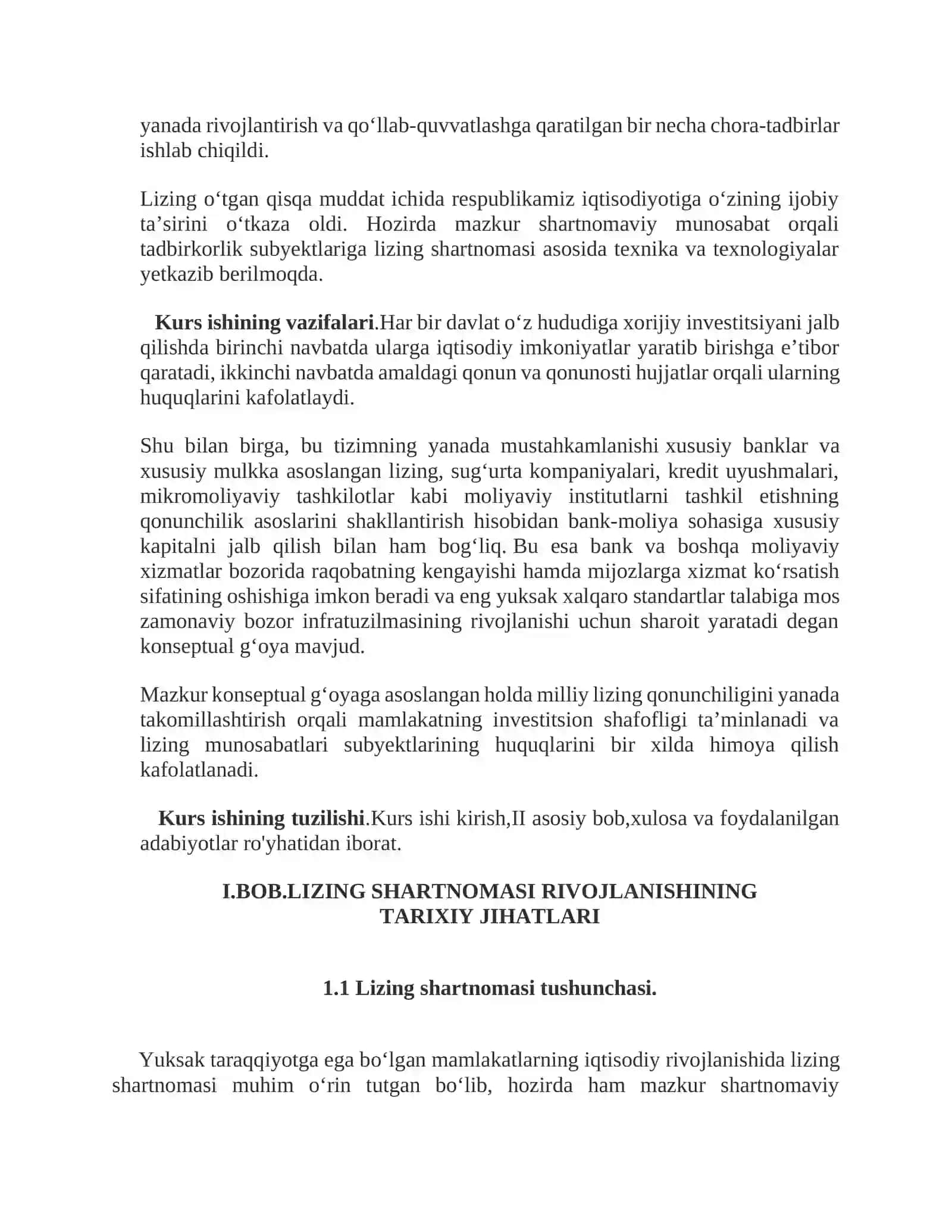 LIZING SHARTNOMASI RIVOJLANISHINING TARIXIY JIHATLARI 2
