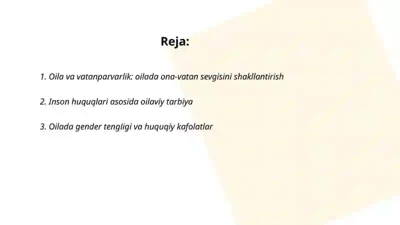 Oilada ona-vatan sevgisini shakllantirish 2