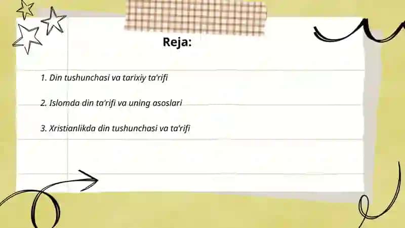 Din tushunchasi va tarixiy taʼrif 2