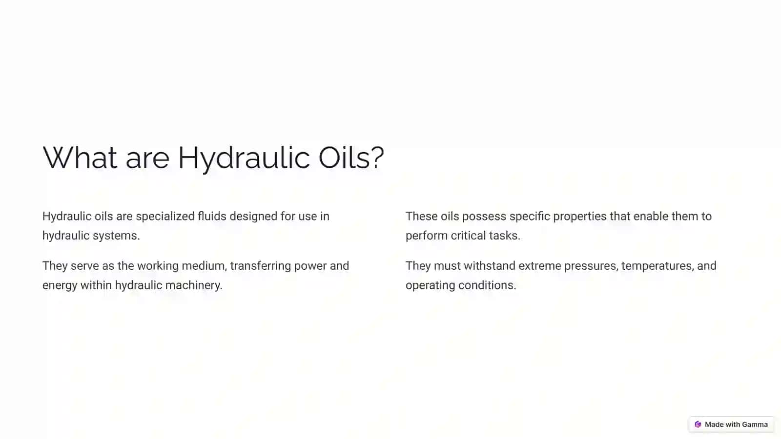 Hydraulic Oils The Lifeblood of Machines 2