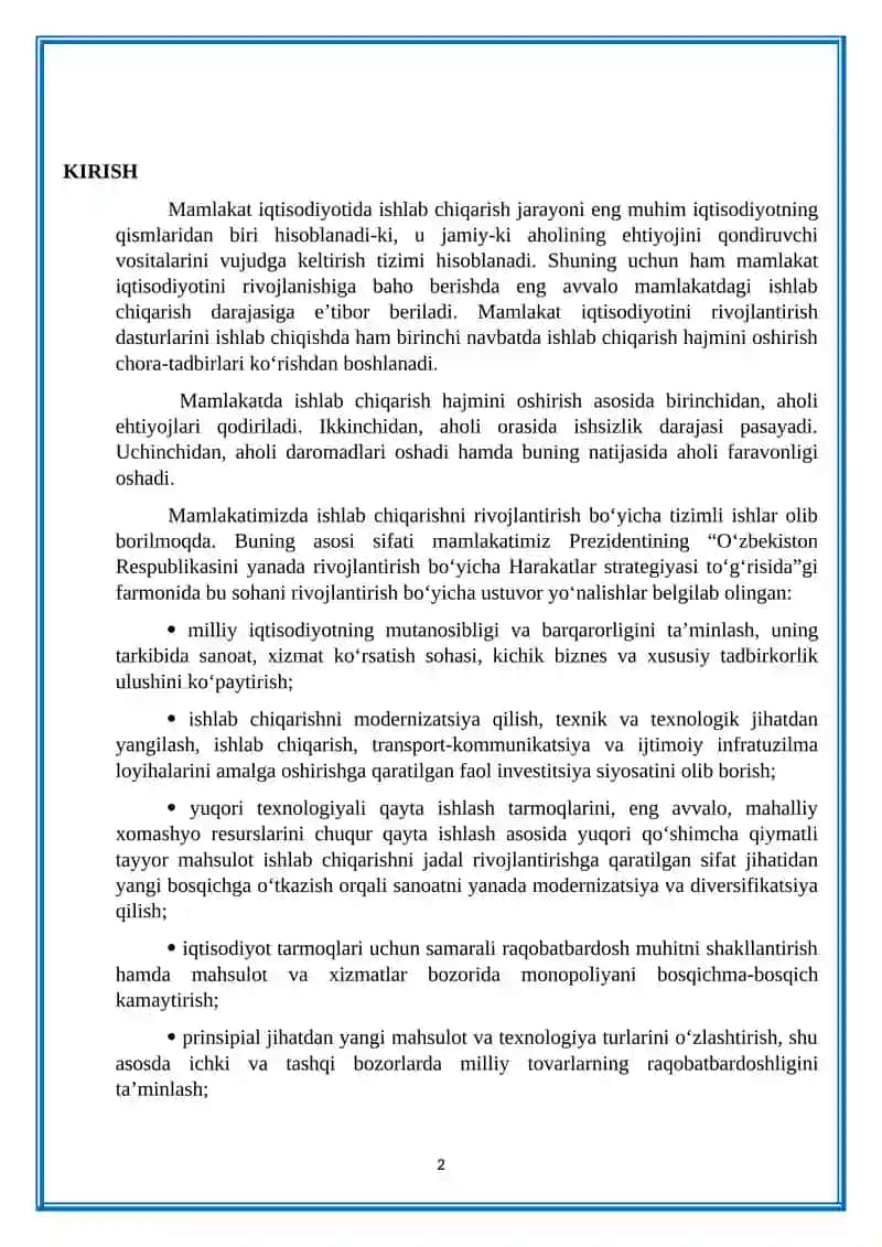 Ishlab chiqarish omillari va ularning turkumlanishi 2
