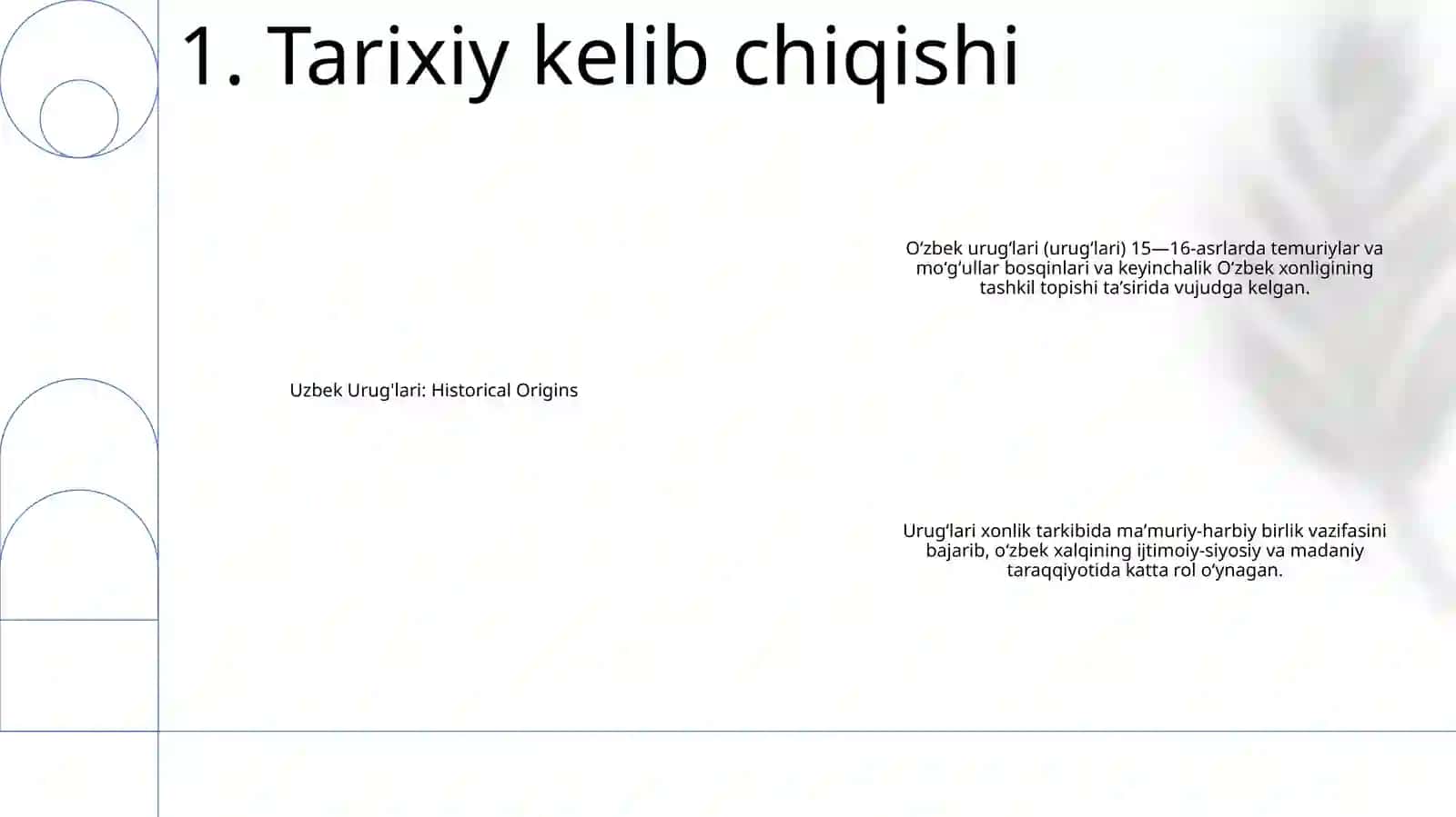 Oʻzbek UrugʻLari 2