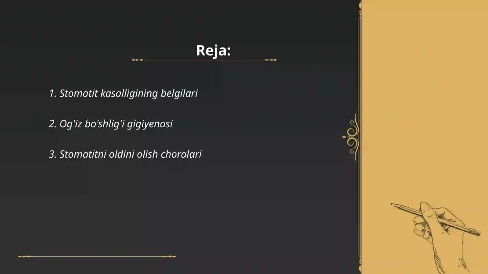 Stamatit kasalligi 2