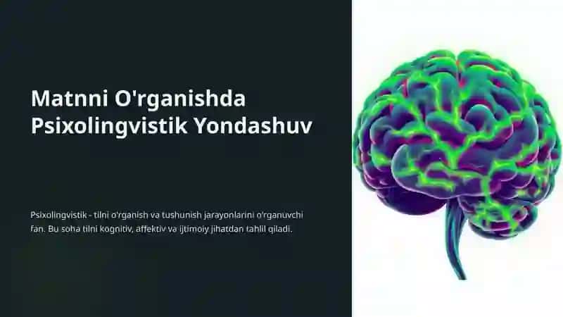 Matnni O'rganishda Psixolingvistik Yondashuv 2