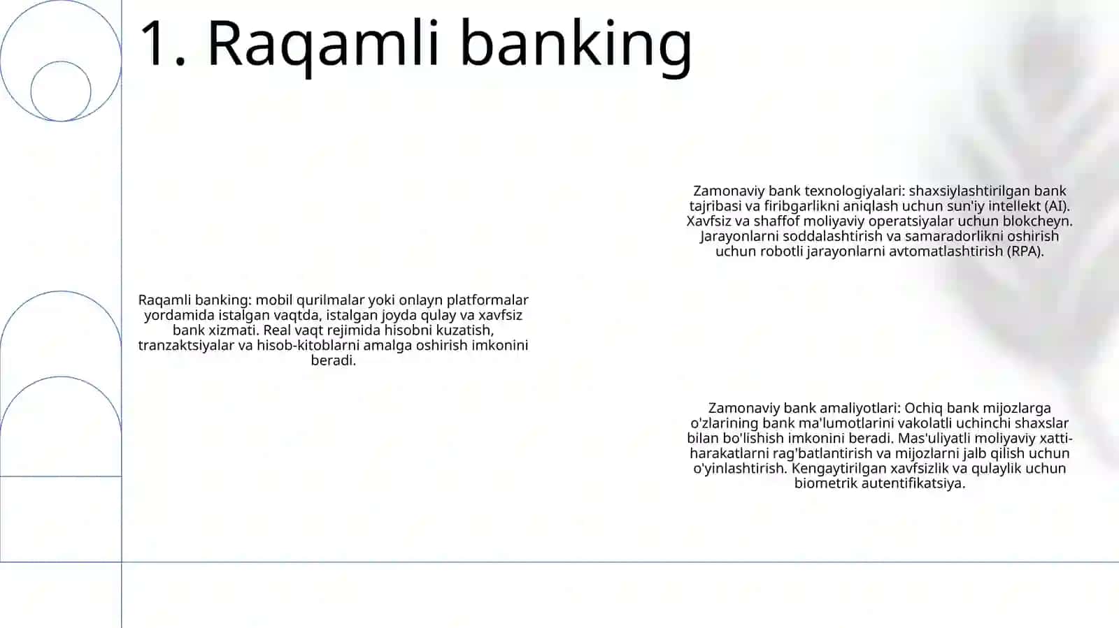 Zamonaviy Bank Texnologiyalari 2