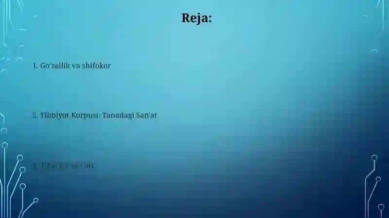 Tibbiyot san'ati: Qadimgi an'analar 2