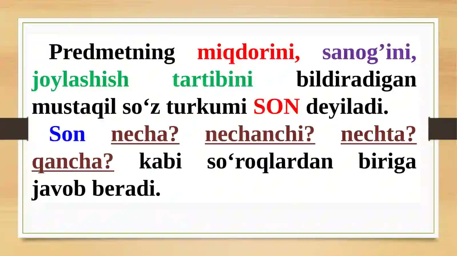 SON SO‘Z TURKUMI 2