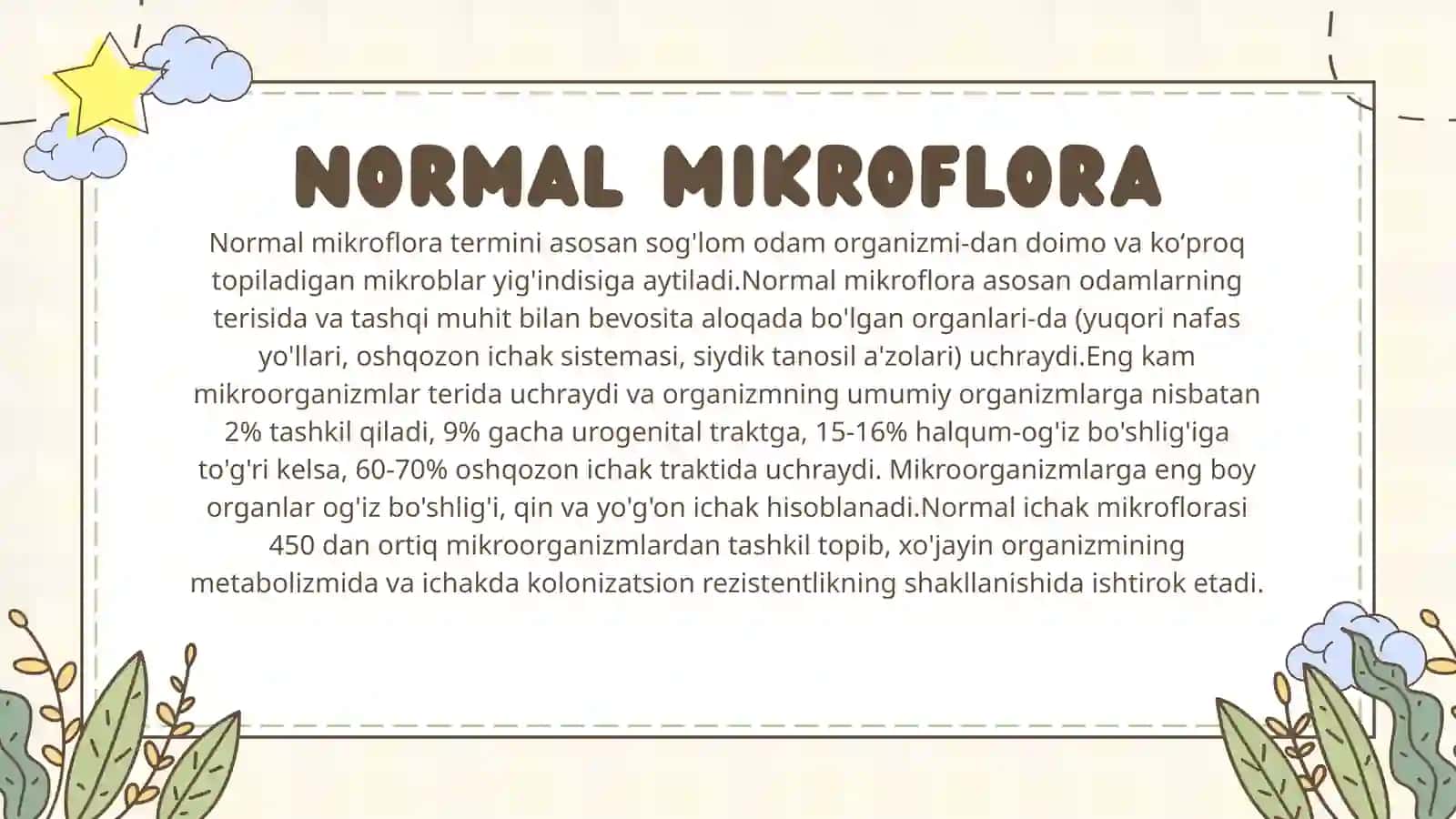 ODAM NORMAL MIKROFLORASI, TEKSHIRISH USULLARI 2