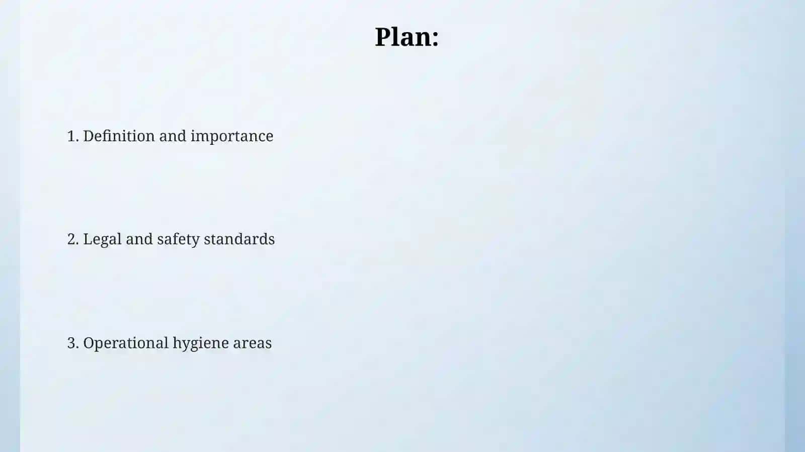Sanitary and Hygienic Requirements in the Hotel Industry 2