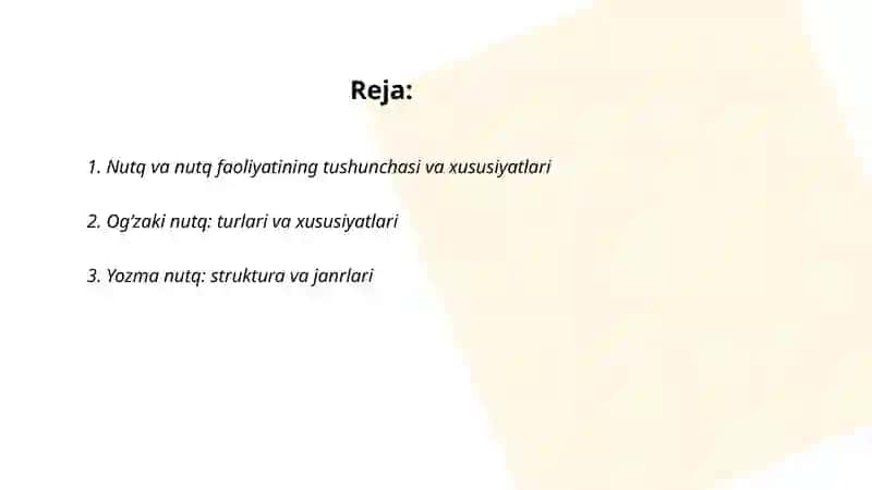 Nutq va nutq faoliyati 2