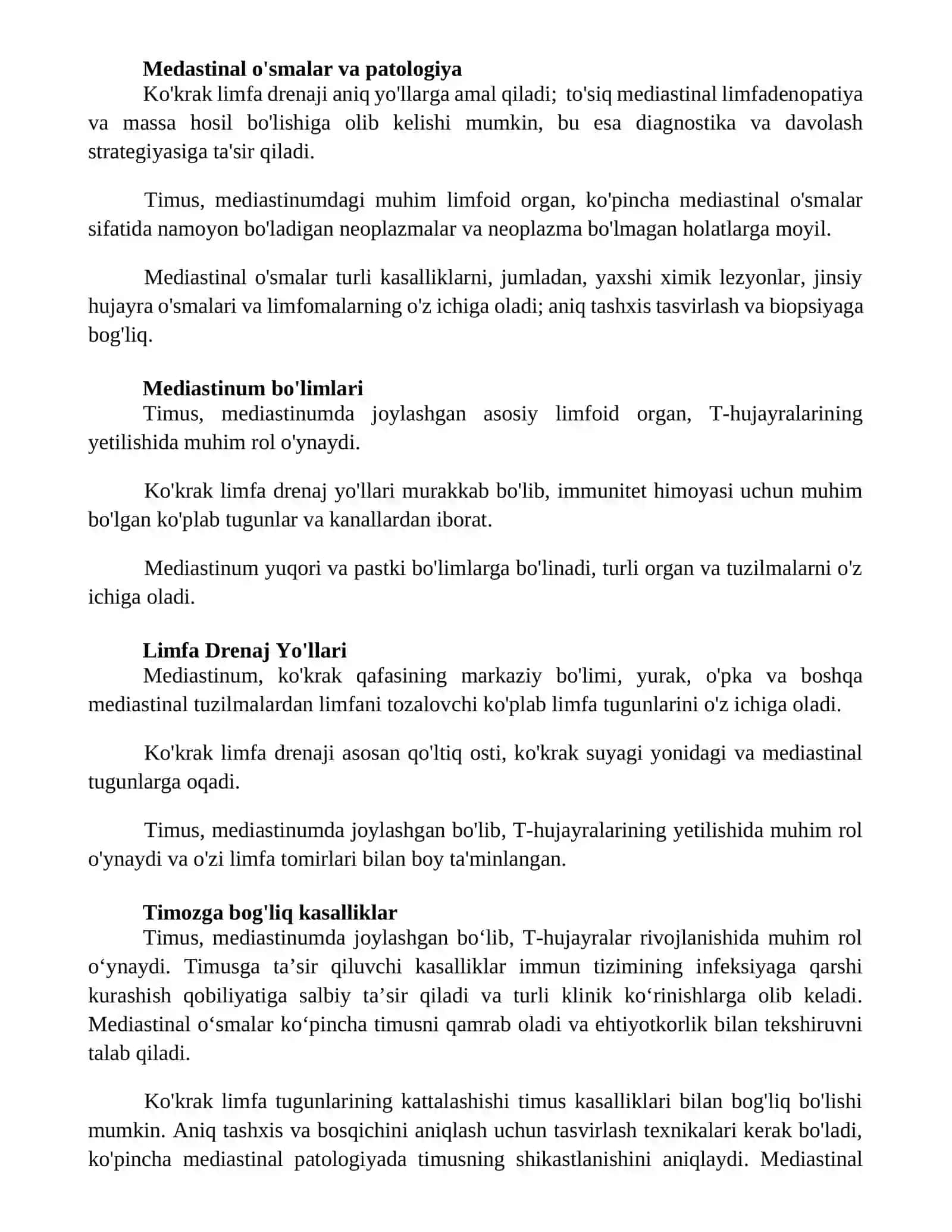 Koʻkrak qafasi limfa drenji 2