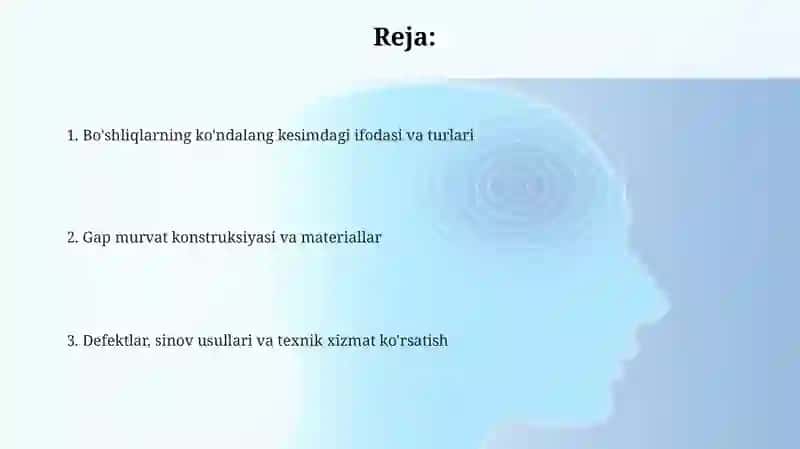Teshiklarning kesma ko'rinishi va turlari 2