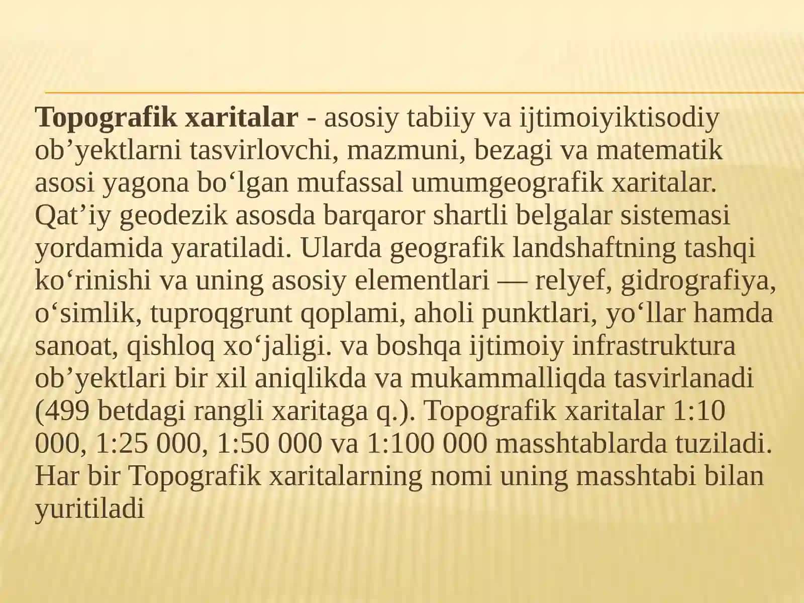 Topografiya xaritalarni tanlash 2