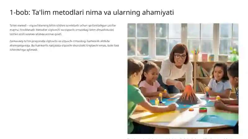 Ta'lim Metodlari va Vositalari 2