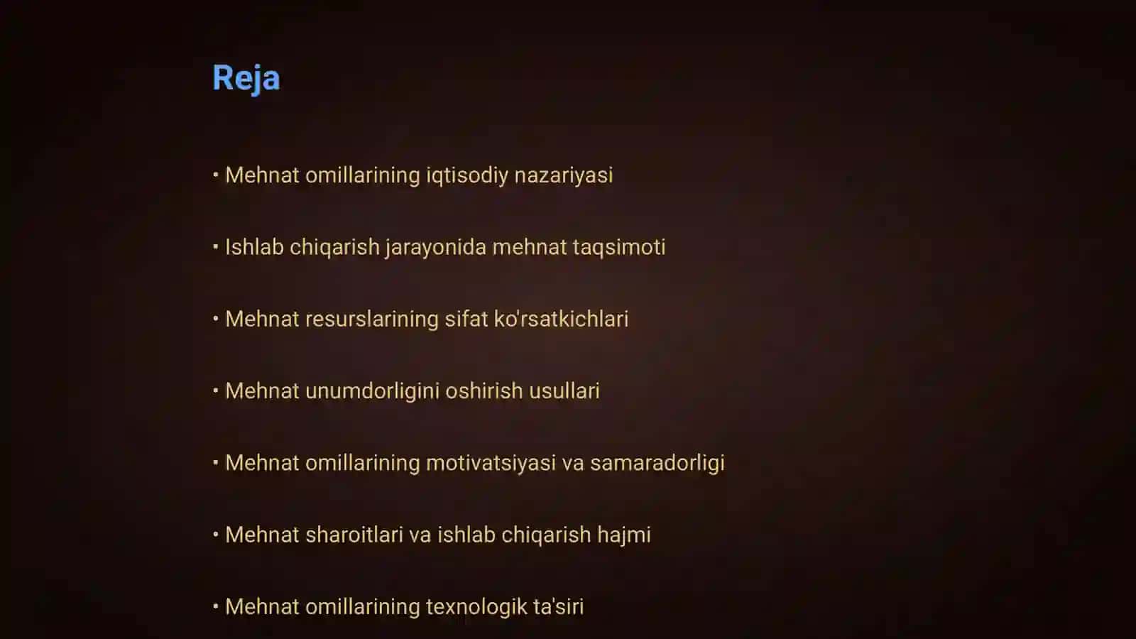 Mehnat omillarining ta'siri 2