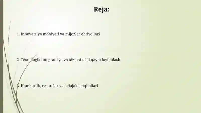 Innovatsiya mohiyati va ta'rifi 2