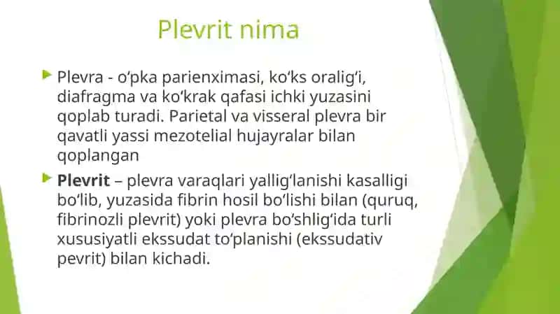 Tuberkulyoz plevriti 2