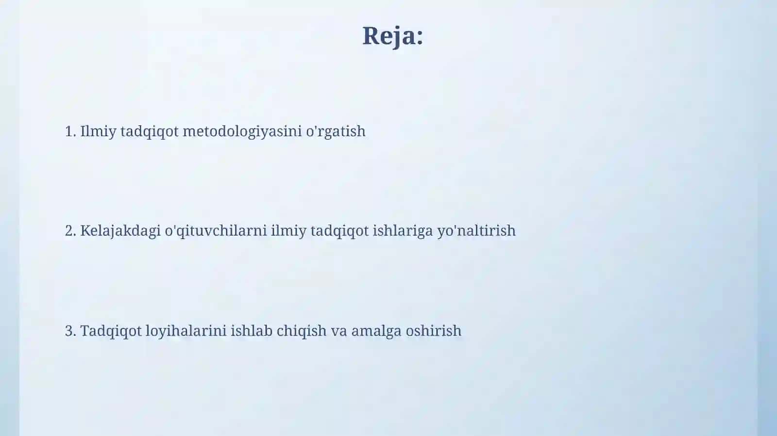 Ilmiy Tadqiqot Metodologiyasi 2