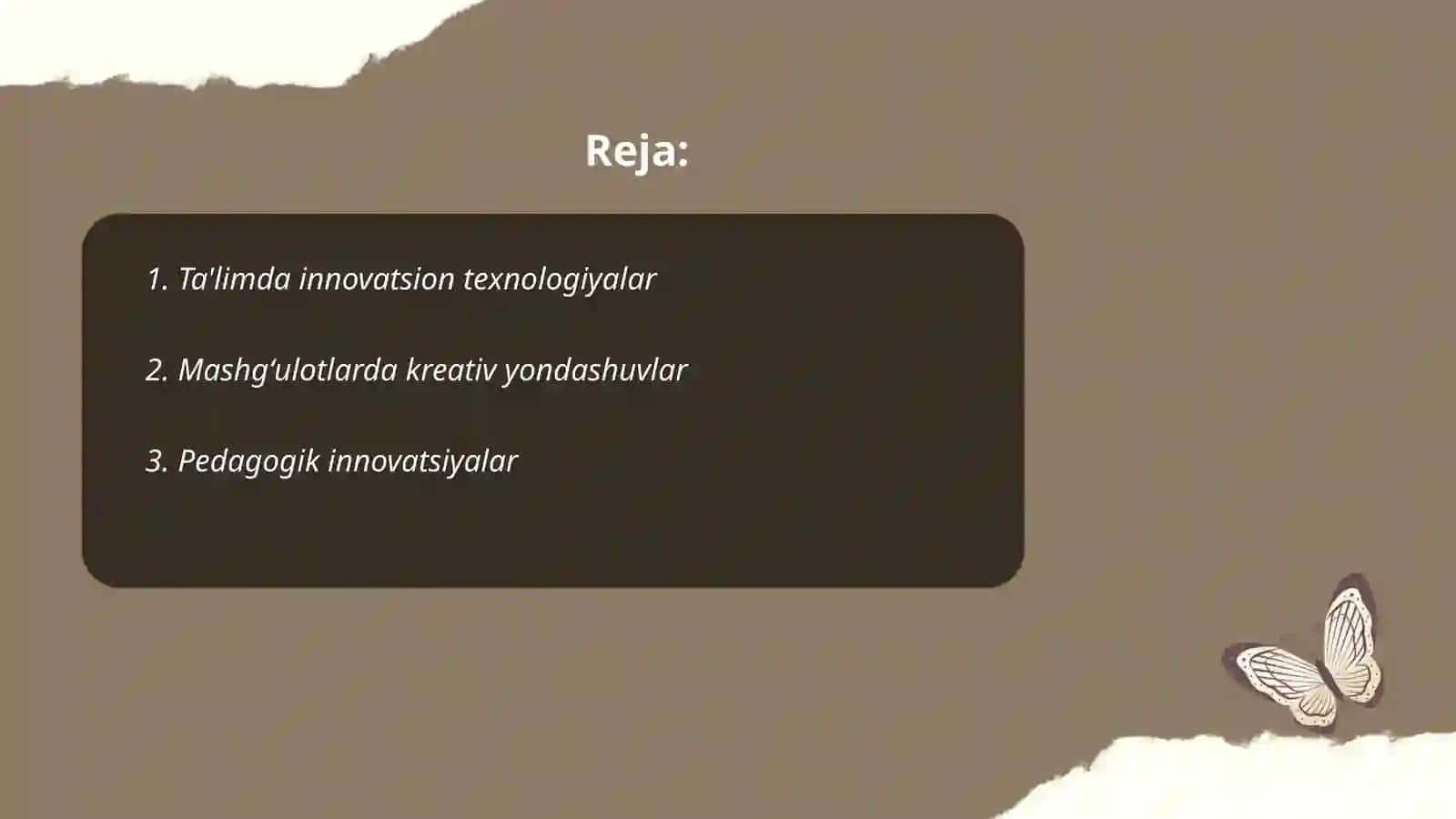 Mashgʻulotga tarbiyachining innavatsion yondashuvi 2