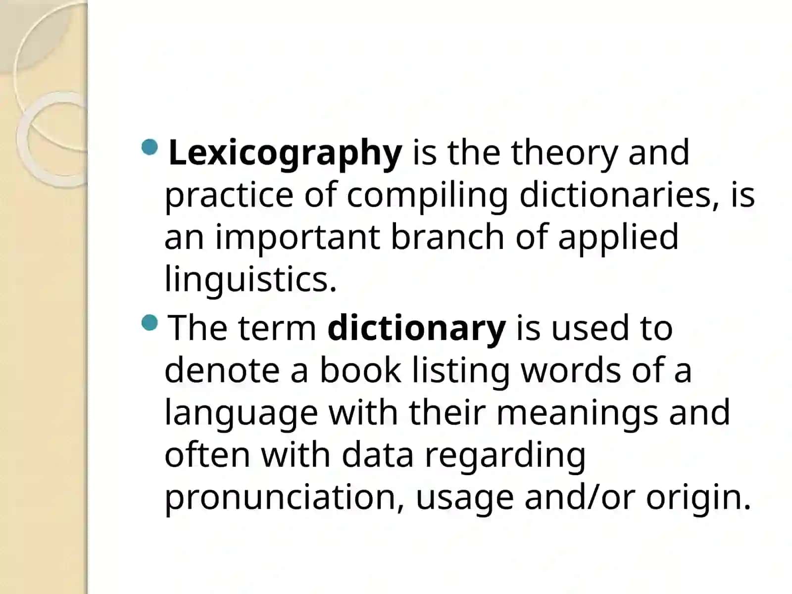 LEXICOGRAPHY.TYPES OF DICTIONARIES 2