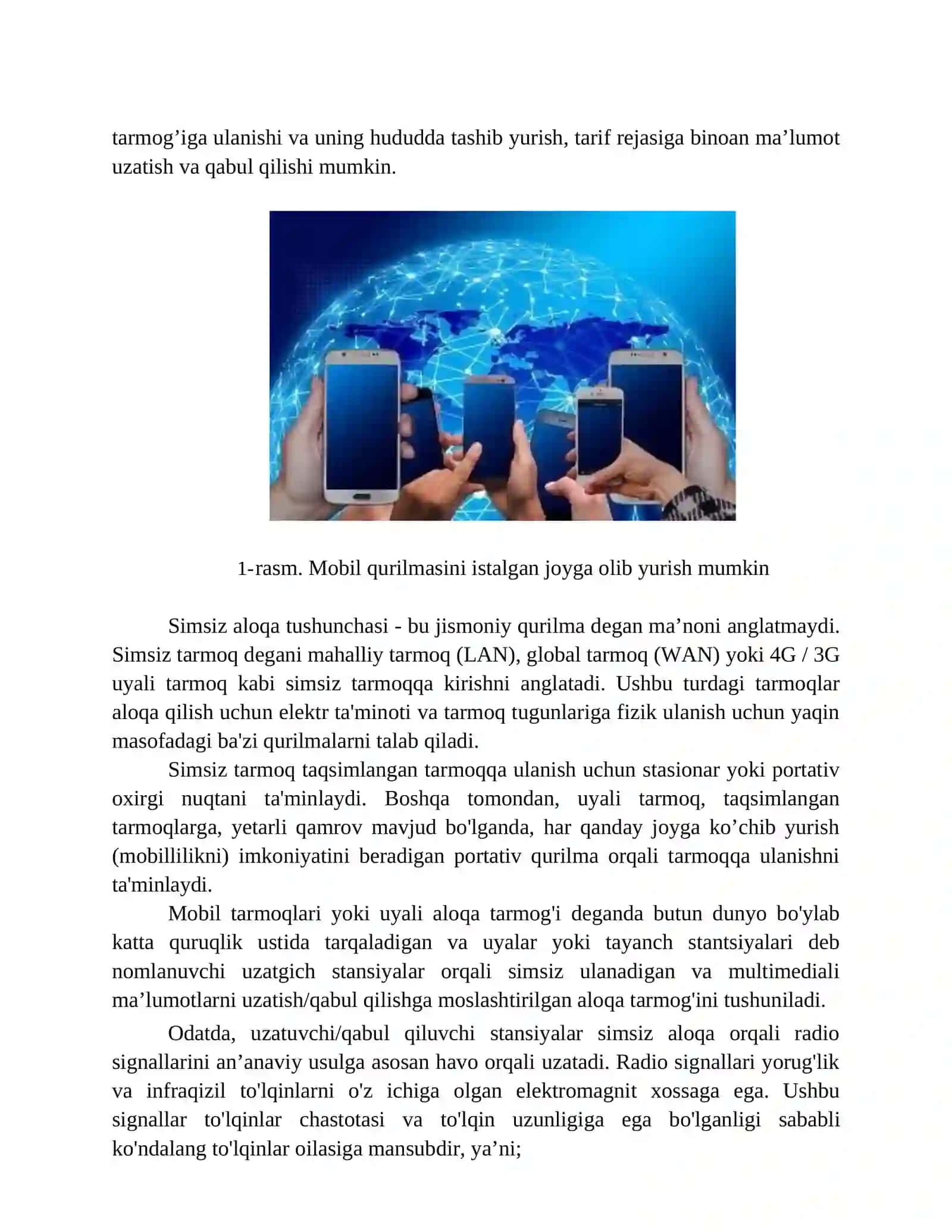 Mobil tarmoqlari.3G texnologiyasi 2
