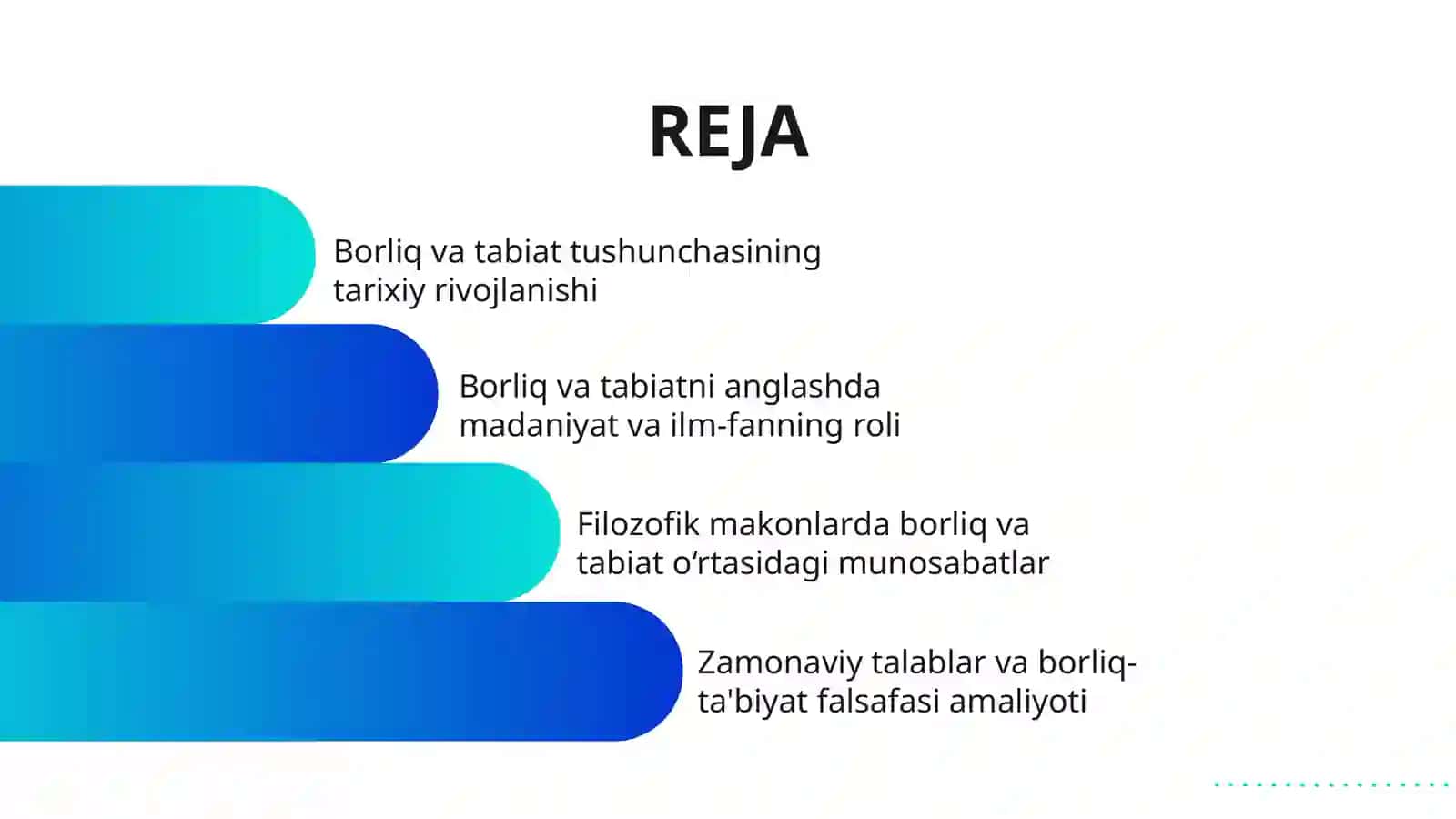 BORLIQ VA TABIAT FALSAFASI 2