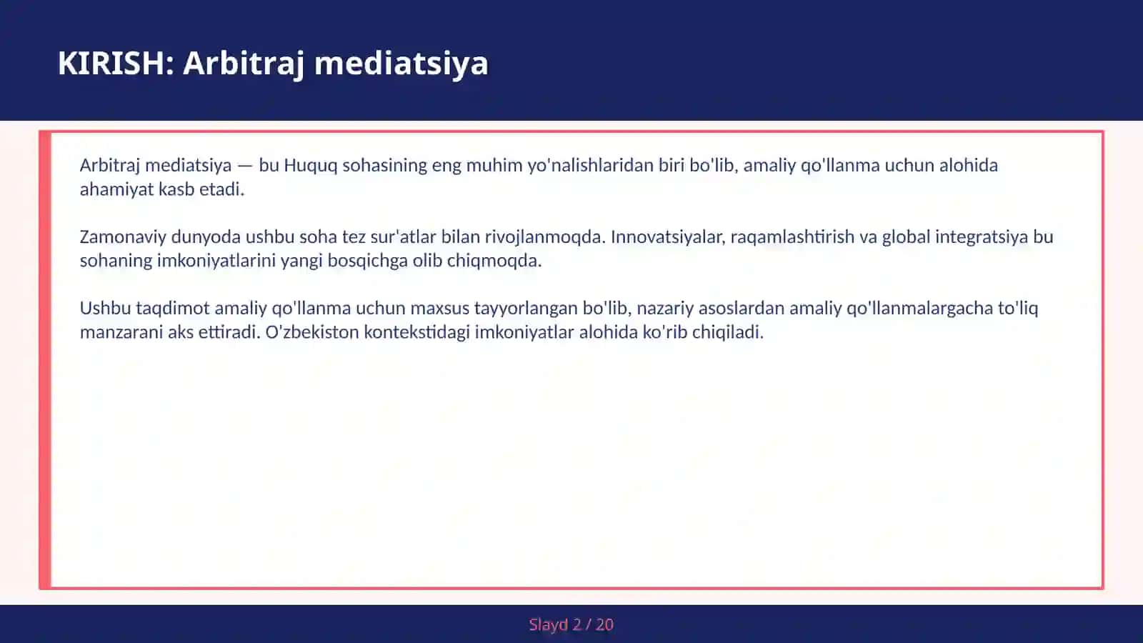 Arbitraj mediatsiya 2