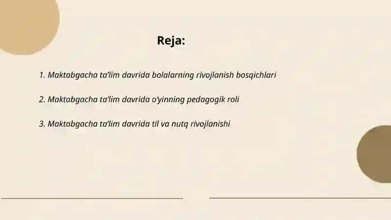 Maktabgacha taʼlim davri 2