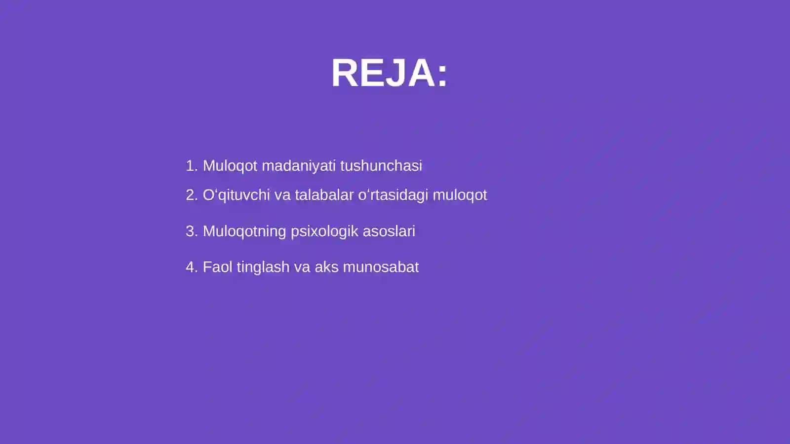 Oʻqituvchi faoliyatida muloqot madaniyati va psixologiyasi 2