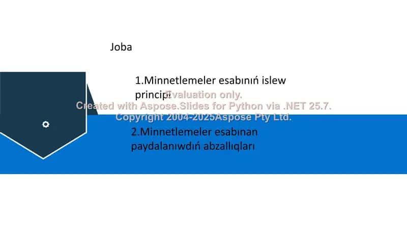 Minnetlemeler esabı 2