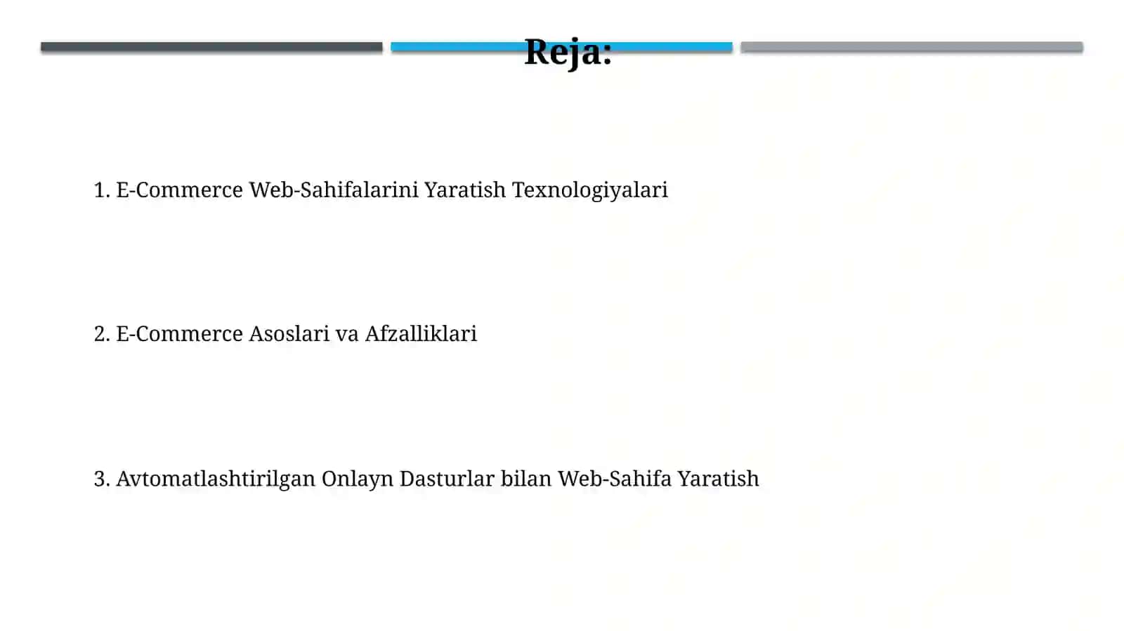 Avtomatlashtirilgan on-line dasturlar 2
