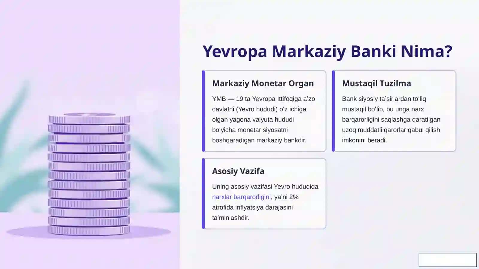 Yevropa Markaziy Banki (YMB): Rol, Maqsadlar va Kelajak 2