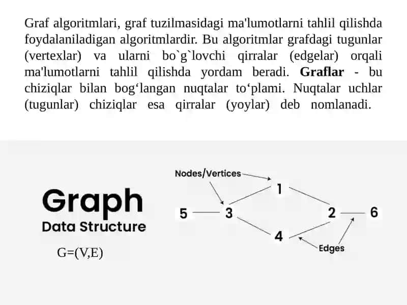 Graflar. Eng qisqa yoʻl algoritmi, Dijkstra algoritmi 2