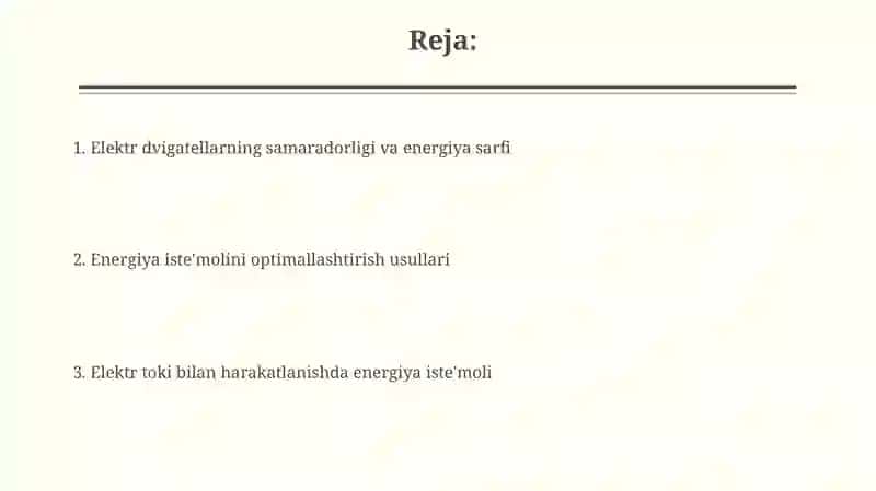 Elektr yuritma energiyasi 2