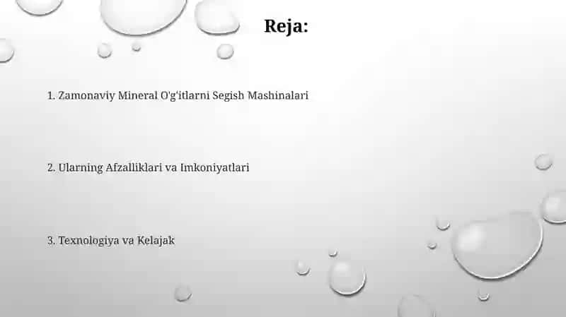 Zamonaviy mineral o'g'itlarni segish mashinalari 2