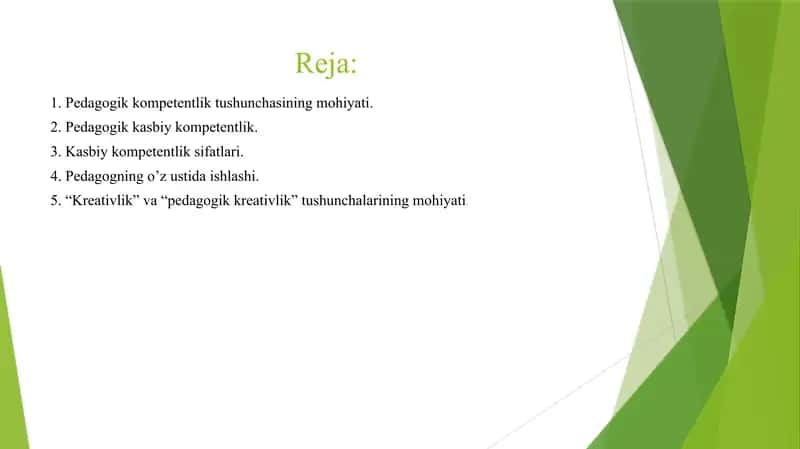 Pedagogik kasbiy kompetentlik va kreativlik 2