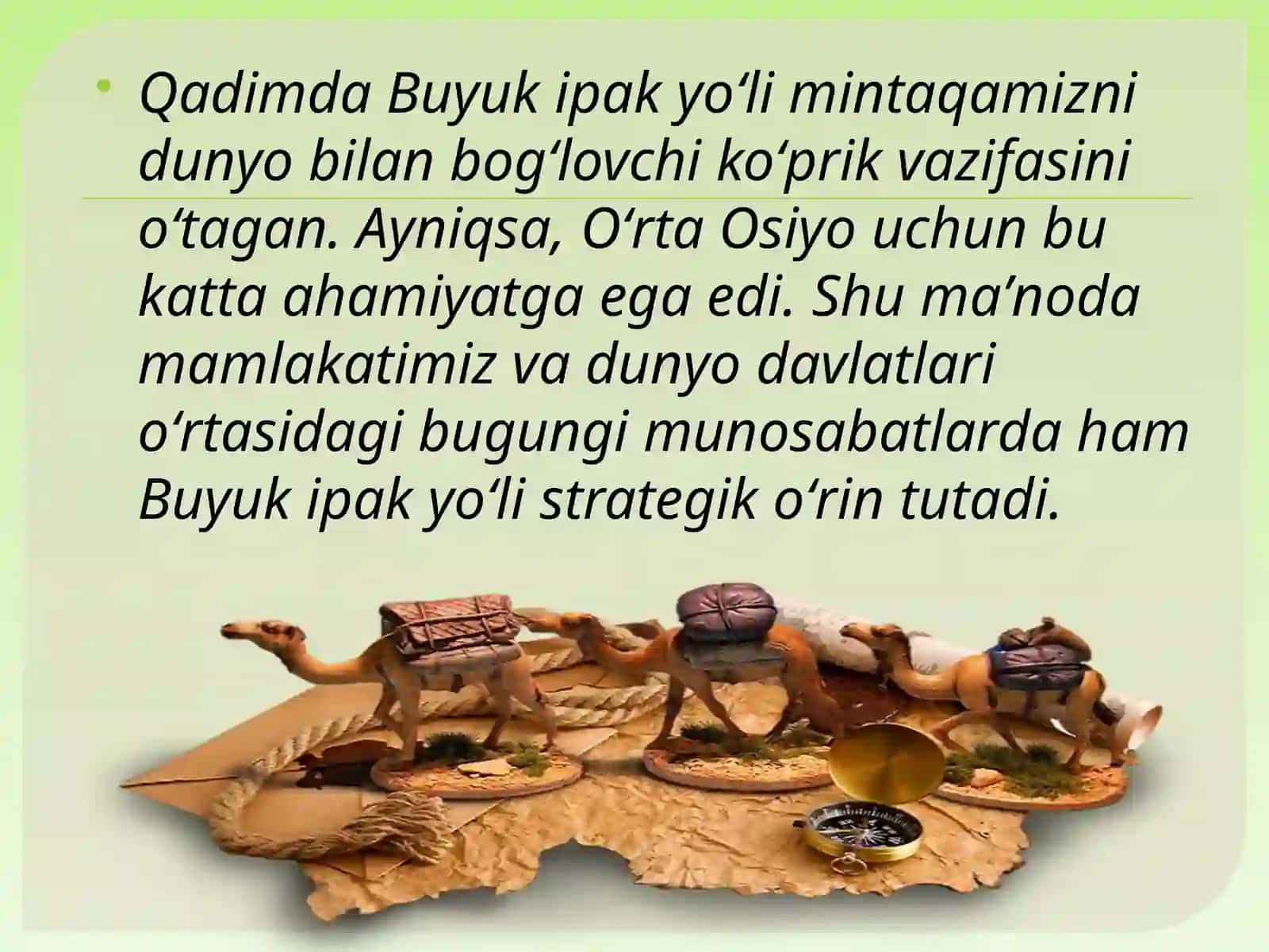 Amir Temur va temuriylar davri buyuki pakyo‘li 2