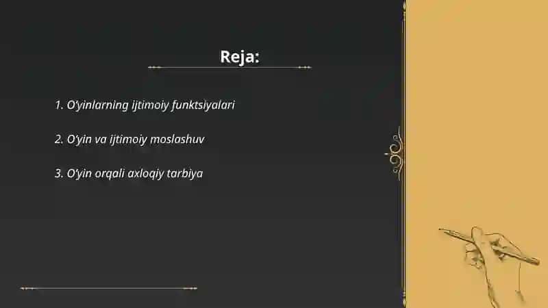 Oʻyinlar -ijtimoiy faoliyat sifatida 2