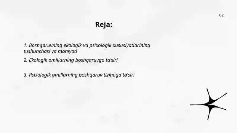 Boshqaruvning ekologik, psixologik xususiyatlari 2