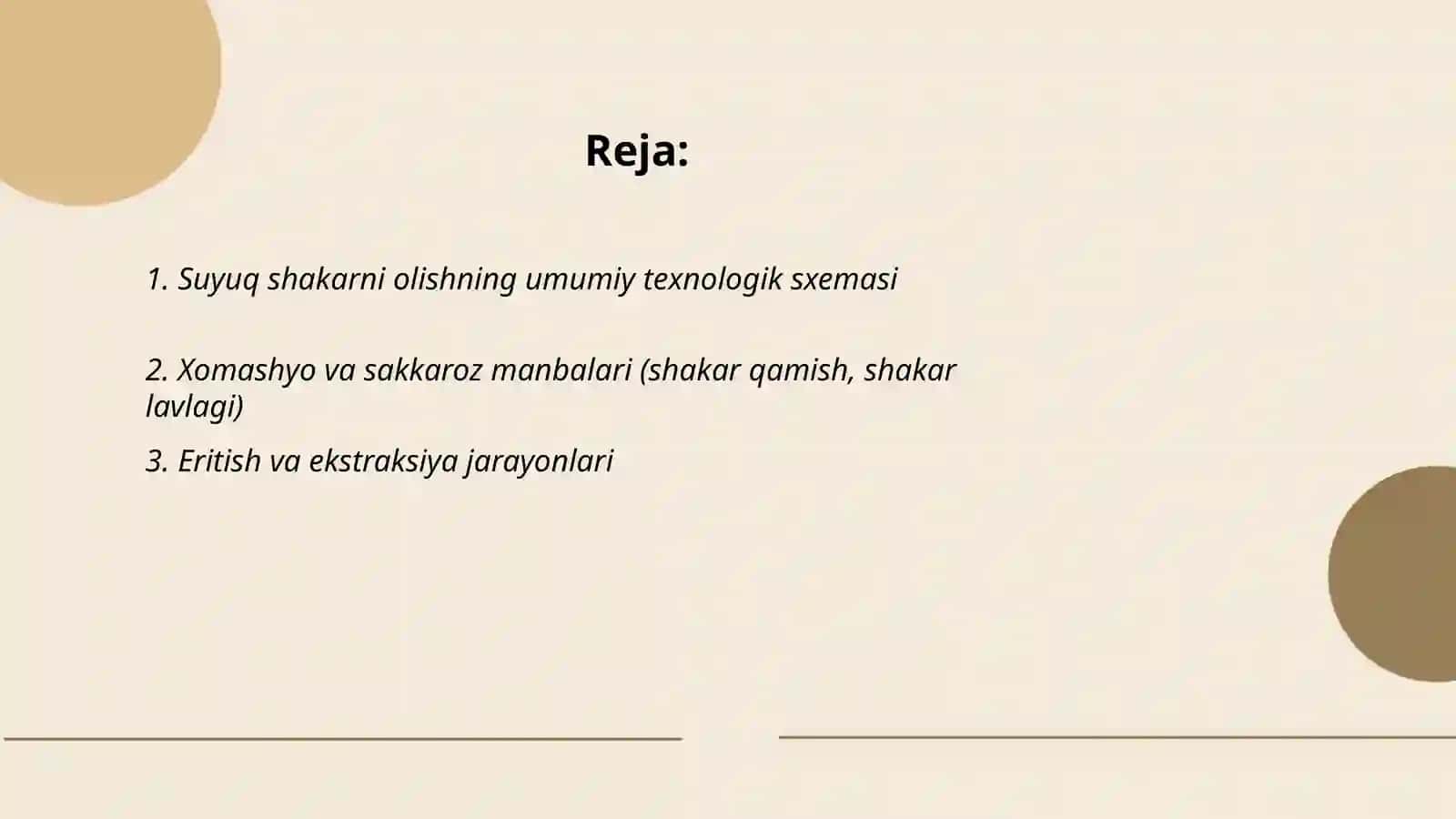 Suyuq shakar olinishi va qoʻlanilishi 2