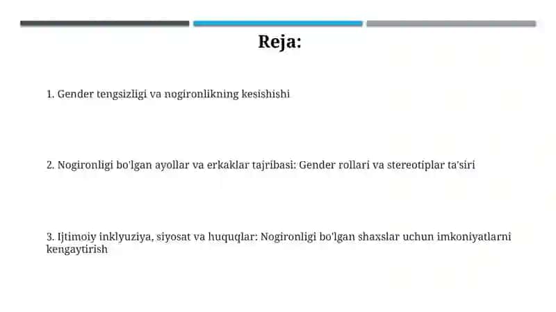 Gender va nogironlik 2