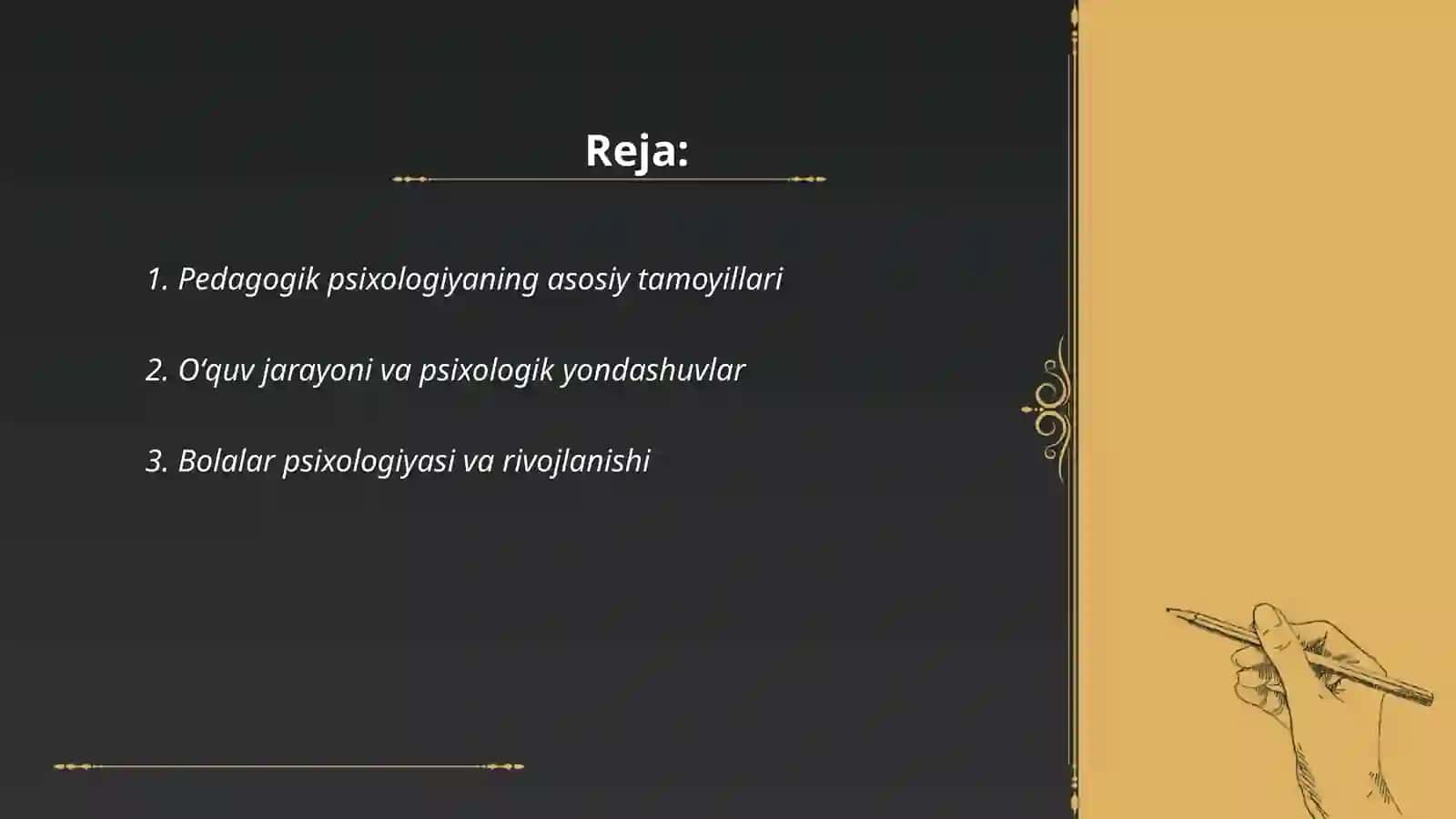 Pedagogik psixologiyaning asosiy tamoyillari 2