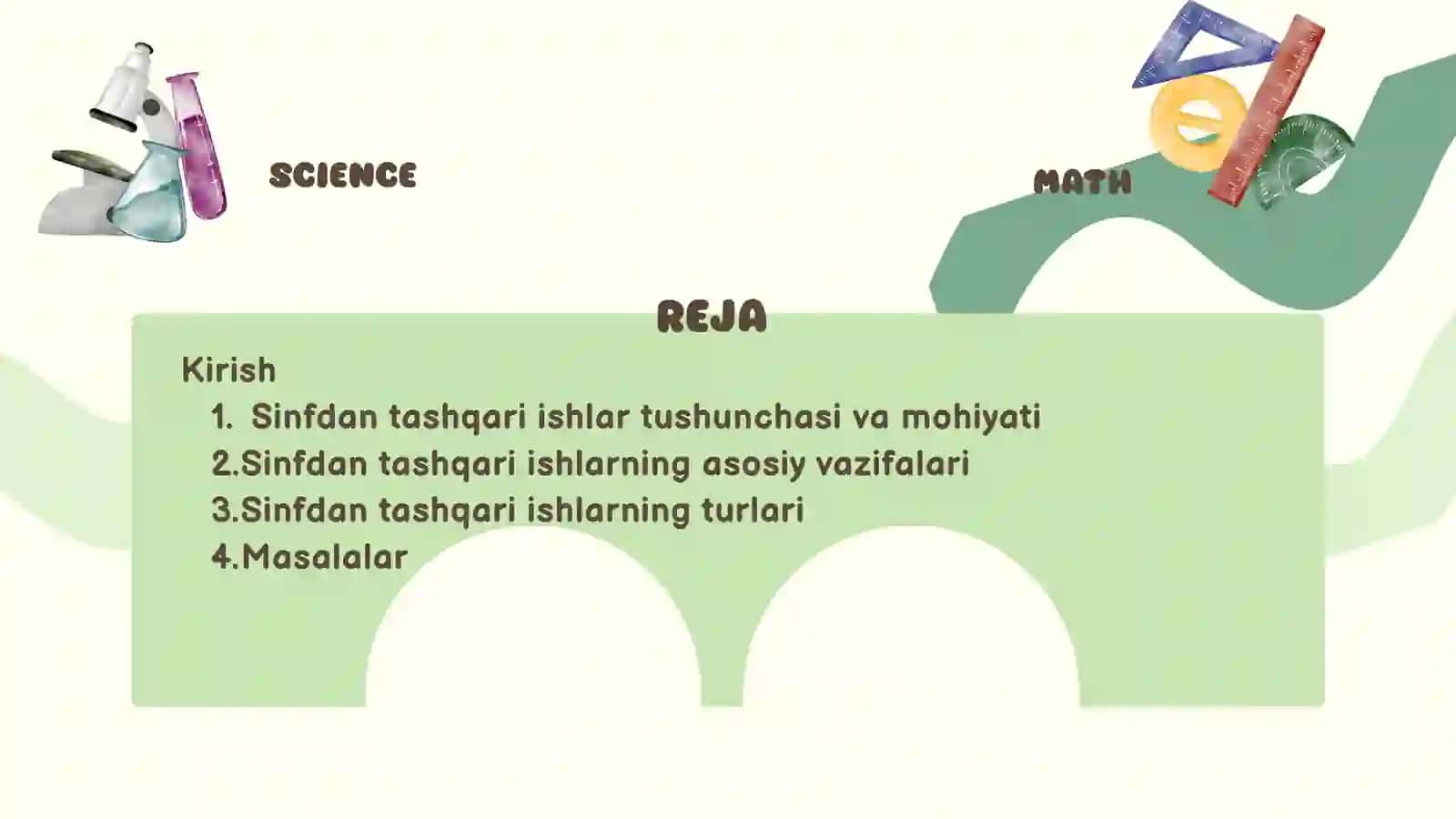 BOSHLANG‘ICH SINFLARDA MATEMATIKA FANIDAN SINFDAN TASHQARI ISHLARNI TASHKIL ETISH 2
